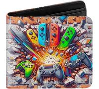 UK BEST SELLERS Kids Wallet for Boys - Leather Gamer Wallet for Teen Boys Ages 4-16, Perfect Christmas or Birthday Gift, Cool Stocking Stuffer for Teenagers Who Love Vi.