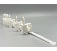 uk-blindparts 40 LEFT HAND RUNNERS 3.5" (89mm) REPLACEMENT VERTICAL BLIND TRACK CARRIERS SPARES PARTS REPAIRS FOR H TYPE HANGERS