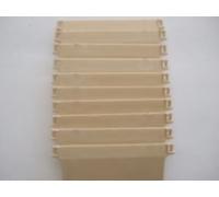 uk-blindparts BEIGE VERTICAL BLIND BOTTOM WEIGHTS FOR WIDE (3.5") BLIND SLATS (10 WEIGHTS)