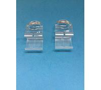 uk-blindparts CLEAR PLEATED BLIND FINGER TAB CLIP ON HANDLES 1 X PAIR