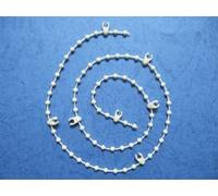uk-blindparts WHITE VERTICAL BLIND LINK BEAD CHAIN 200 LINKS FOR 89MM SLATS (3.5")