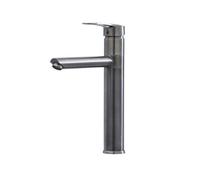 UK BRASSWARE Tall Single Top Lever, Round Body Tap, Gun Metal