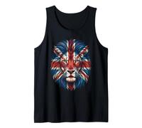 UK British Flag Lion Tank Top