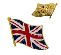 UK British Flag Pin Badge Metal Union Jack Brooch Lapel U.K Great Britain English Bag Jacket Bag Accessory Jewellery England Scotland Queen Country Patriotic