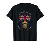 UK British Grown Barbadian Roots DNA Barbados Flag T-Shirt