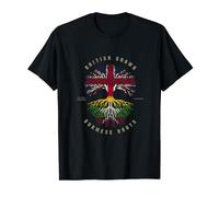 UK British Grown Burmese Roots DNA Myanmar Flag T-Shirt