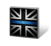 UK British Jack Flag Thin Blue LINE Pin Badges for Women Men Brooch Jacket Bag Pins Cute Jewelry