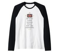 UK British Proud Patriot Rupert Lowe Saying WE are Thinking Raglan Baseball Tee