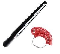 UK British Ring & Red Finger Sizer Measurer Tool Stick Gauge Size A-Z+5 27Pc