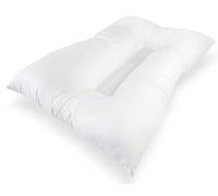 UK Care Direct Cervicle Pillow for Neck Support - Pack of 1 Orthopaedic Sleeping Pillow for Side Sleepers - Anti Snore Shoulder Support - Hypoallergenic Hotel Quality Comfort Pillow - White