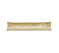 UK Care Direct Draught Excluder Dust Stopper Insulating Cushion Crushed Velvet Draught Excluder[Gold,85 X 20 Cm, 34" X 8"]