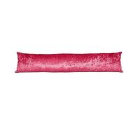 UK Care Direct Draught Excluder Dust Stopper Insulating Cushion Crushed Velvet Draught Excluder [ Red,85 X 20cm,34" X 8"]