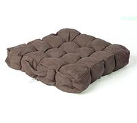 UK Care Direct Faux Suede Booster Cushion/Mobility Aid - 4 Inch Bounce Back Hollowfibre - 1 Pack Soft and Comfortable Car Seat Height Booster - 45 x 45 x 10cm (17 x 17 x 4 inches) - Mink