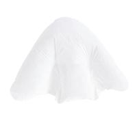 UK Care Direct Polycotton Batwing Shaped Pillowcase Orthopaedic Batwing Pillow Extra Long Zip for Easy Use - Washable & Removable | Made in Britain White - 1 Pack