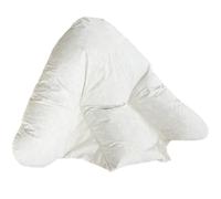 UK Care Direct Polycotton Batwing Shaped Pillowcase Orthopaedic Batwing Pillow Extra Long Zip for Easy Use - Washable & Removable | Made in Britain Cream - 1 Pack