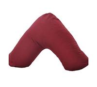 UK Care Direct Polycotton V Shaped Pillowcase - Non Allergenic Pack of 1 - Pillowcase Only for Back & Neck, Orthopaedic Support Pillowcases Only - Burgundy