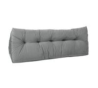 UK Care Direct Triangular Wedge Headboard Pillow Headboard for Bed Lumbar Support Reading Backrest Cushion Velvet Fabric with Super Bounce Hollowfibre Orthopaedic Support - 20 x 50 x 150 cm