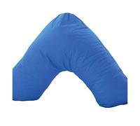 UK Care Direct V Shaped Support Nursing Orthopaedic Pillow - MRSA Resistant Wipe Clean with 2 Royal Blue Pillowcases