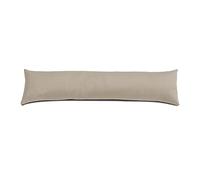 UK Care Direct Velvet Draught Excluder Hollowfibre Filled Door & Window Bottom Seal Dust Stopper - Pack of 1 - Perfect for Retaining Heat - 85 X 20 cm (34” X 8”), Beige