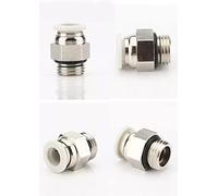 UK CELTD Male Stud Push Fit Bspt Metric Push in Fittings 8mm up to 16mm (16mm Dia 1/4 bsp)