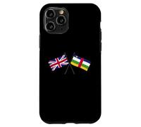 UK Central African Republic Crossed Flags British CAR Case for iPhone 11 Pro