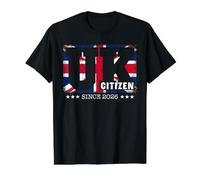 UK Citizenship 2026 Congratulations New British Citizen Value Graphic T-Shirt, Men, Black, XL