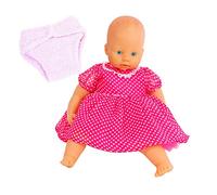 UK Company Pink Spotty Party Dress and Pink Terry Nappy Set to fit dolls such as 43cm Baby Annabell Doll ,Tiny Treasures ,Ellie Smiles and other 43-50 cm Baby Dolls . DOLL NOT INCLUDED