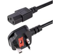 UK Computer Power Cable 5A 240V, Black Replacement AC Power Cord/UK Power Cord, Power Supply Cable, TV/Monitor Power Cable - 3 Meter Lenth