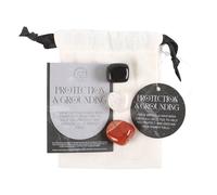 UK Crystal Healing Kit: Wealth & Abundance Set, Spiritual Protection Stones, Grounding Crystals, Energy Cleansing, Crystal Grid for Ultimate Protection