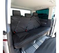 Uk Custom Covers 3Rd Row Rear Bench Seat Covers - To Fit Vw Transporter T5/t5.1 Caravelle (2003-2015) Black