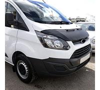 UK Custom Covers BB192AD5 Tailored Bonnet Bra Stone Chip Protector Black Carbon Fibre Look - Fits Ford Transit Custom Trend 2013-2018