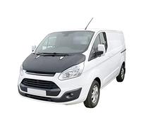 UK Custom Covers BB661 Tailored Full Bonnet Bra Stone Chip Protector Black Carbon Fibre Look - Fits Ford Transit Custom 2013-2018