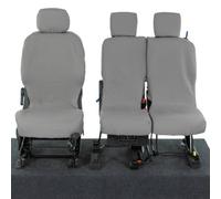 Uk Custom Covers Citroen Berlingo 2008-2018 Grey Front Seat Covers - 3 Seats, Folding Middle Seat