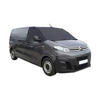 UK Custom Covers Citroen Dispatch Windscreen Cover - Van Windscreen Frost Protector/Van Screen Cover Winter and Waterproof Frostblocker For 2016 Onwards Citroen Dispatch (Black, Plain)