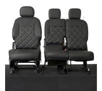 UK Custom Covers Compatible With Citroen Berlingo Seat Covers 2008-2018 - Select Seat Configuration Below - Leatherette Tailored Heavy Duty