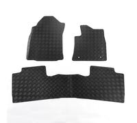 UK Custom Covers Compatible with/Replacement for Toyota Hilux Rubber Floor Mats 3MM, Automatic Transmission, (2016 Onwards) Black