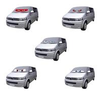UK Custom Covers Compatible with VW T5 Caravelle Screen Wrap With Eyes Front Windscreen Cover (Grey, Screen Wrap Style: With Eyes)