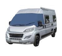 UK Custom Covers Fiat Ducato Windscreen Cover - Windscreen Frost Protector/Van Screen Cover Winter and Waterproof Frostblocker For 2006 On Fiat Ducato Van & Motorhome (Navy, Plain)