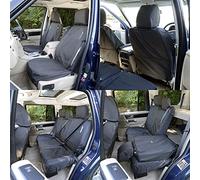 UK Custom Covers Fits Land Rover Discovery 3 (2004-2009) Front & Rear Seat Covers Tailored (Black) - SC191B-157B
