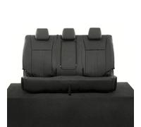 Uk Custom Covers Ford Ranger 2012-2023 Black Rear Leatherette Seat Covers - Ivory Block Stitch