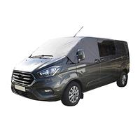 UK Custom Covers Ford Transit Custom Windscreen Cover - Windscreen Protector/Waterproof Frostblocker For 2013-2023 Inc. Active, Limited, Sport, M-Sport Trail, Trend, RS (Grey, Plain)