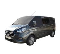 UK Custom Covers Ford Transit Custom Windscreen Cover - Windscreen Protector/Waterproof Frostblocker For 2013-2023 Inc. Active, Limited, Sport, M-Sport Trail, Trend, RS (Black, Plain)