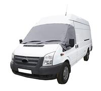 UK Custom Covers Ford Transit Van MK6/MK7 Windscreen Cover - Van Windscreen Frost Protector/Van Screen Cover Winter and Waterproof Frostblocker For 2000-2013 Transit Van MK6/MK7 (Grey, Plain)