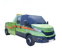 UK Custom Covers Iveco Daily Windscreen Cover - Van Windscreen Frost Protector/Van Screen Cover Winter and Waterproof Frostblocker For 2006-2014 Iveco Daily (Dark Grey, Plain)