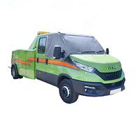 UK Custom Covers Iveco Daily Windscreen Cover - Van Windscreen Frost Protector/Van Screen Cover Winter and Waterproof Frostblocker For 2006-2014 Iveco Daily (Grey, Plain)