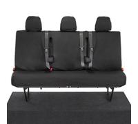 Uk Custom Covers Nissan Nv300 2016-2022 Black Rear Seat Covers - Armrests, No Underseat Storage