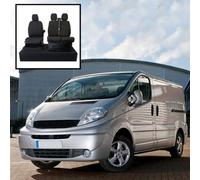 Uk Custom Covers Nissan Primastar 2001-2016 Black Front Seat Covers - 3 Seats, No Underseat Storage