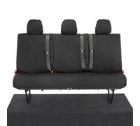 Uk Custom Covers Nissan Primastar 2022-2025 Black Rear Seat Covers - Armrests, No Underseat Storage