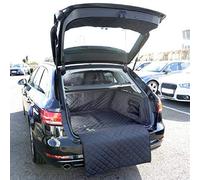 UK Custom Covers QBL258B Tailored Waterproof Quilted Boot Liner Mat Black - To Fit Audi A4 Avant/Allroad 2015 Onwards