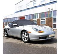 UK Custom Covers RP145 Tailored Soft Top Roof Half Cover Black - To Fit Porsche Boxster 986 1996-2004